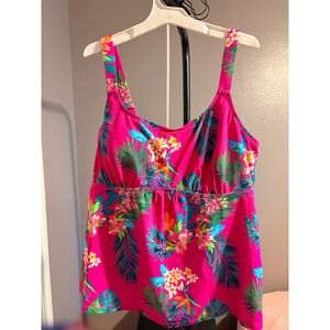 Raspberry Tropic Swimsuit Size 16 Item 47286 - New